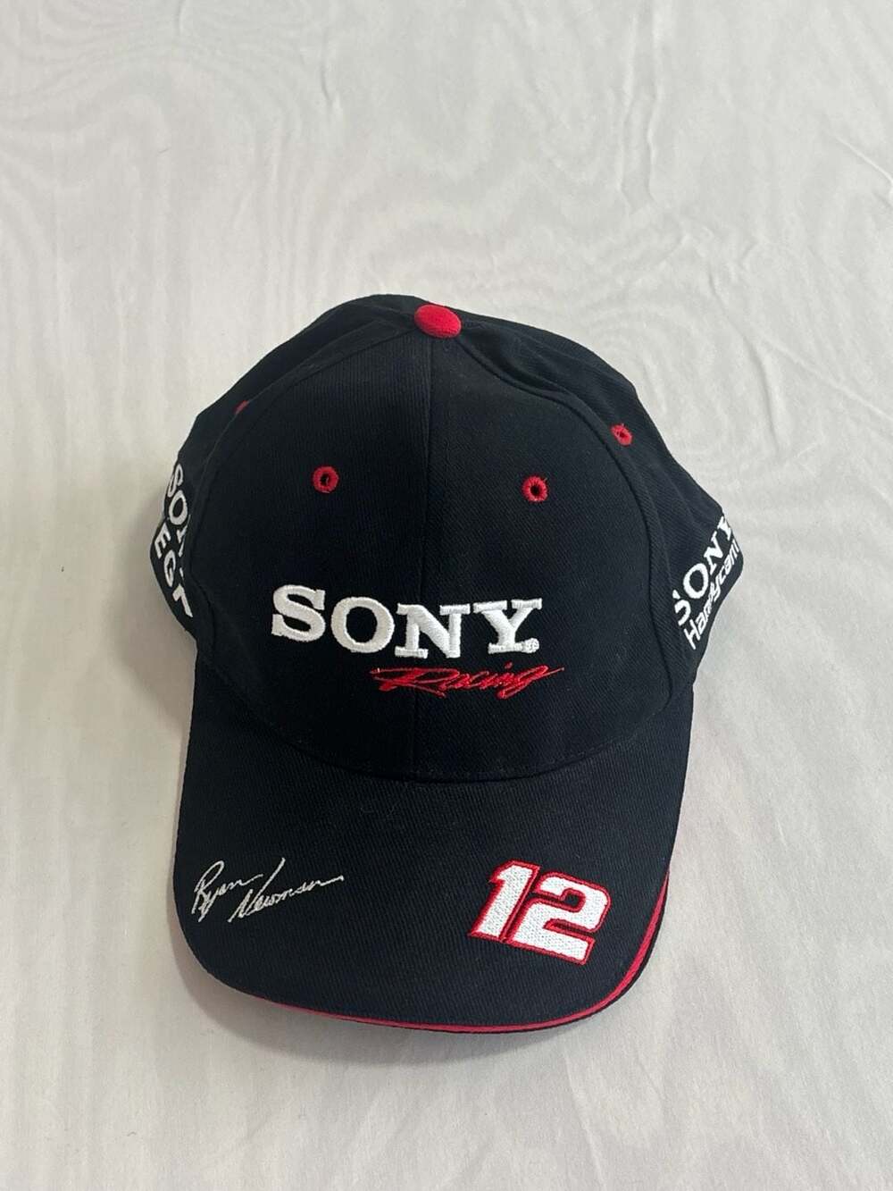Vintage NASCAR Ryan Newman #12 Sony Racing Hat Cap 2002 Rookie of the Year